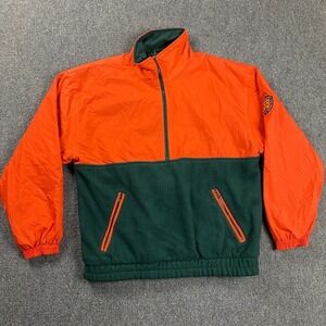 Vintage Gap Jacket Adults Small‎ Orange 1/2 Zip Windbreaker Eastern Summit Mens